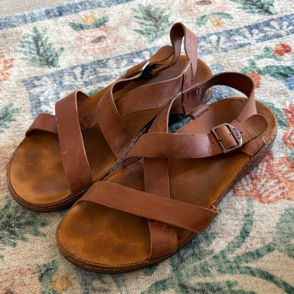 Brown Leather Chaco Sandals women’s